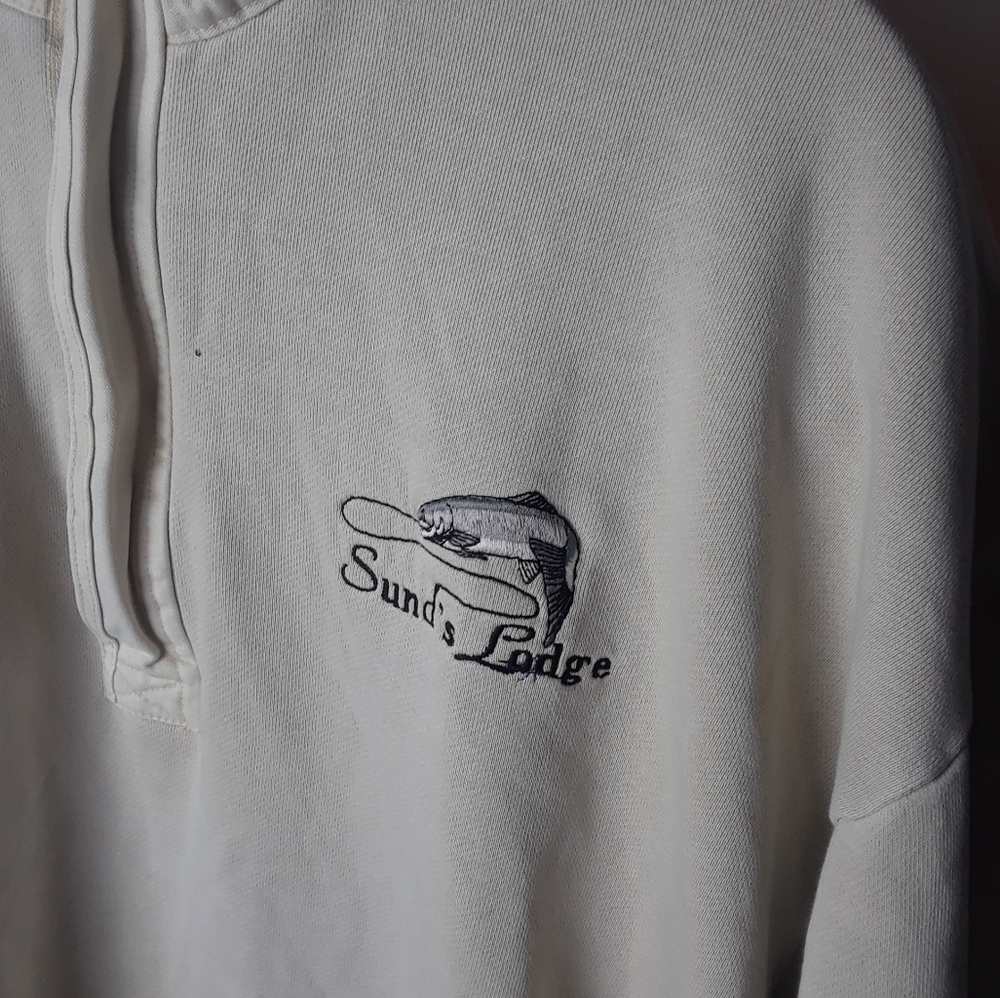 Stormtech Marine Heritage Sweater Canada hoodie Pullover Sunds Lodge Tan L b7